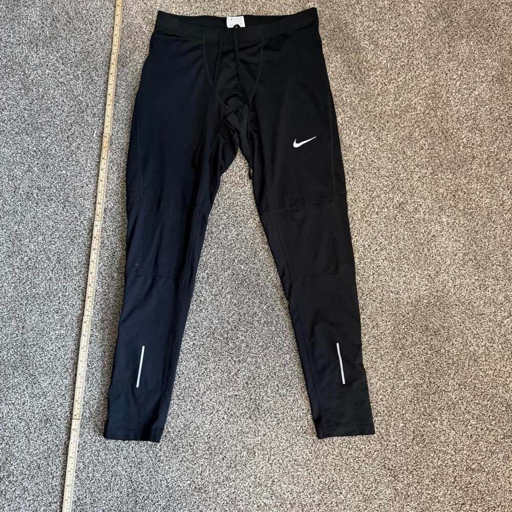 Nike Dri-Fit Running Leggings Pants Black XL